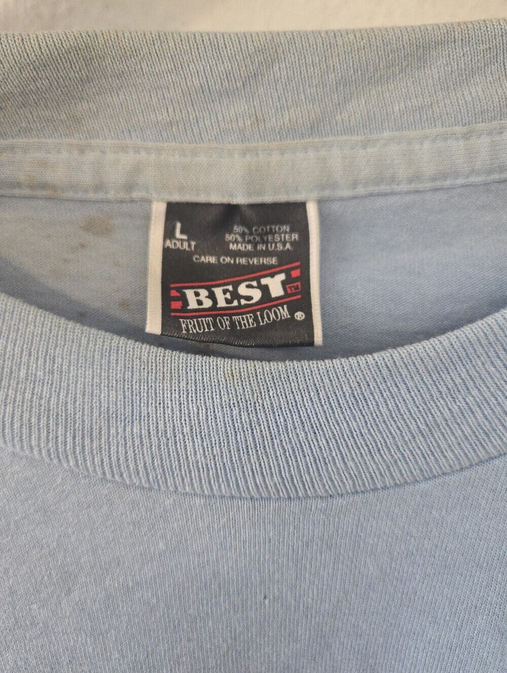 Vintage 90s New York Mens Large T Shirt United States Road Rally Challenge Finge - Picture 4 of 7